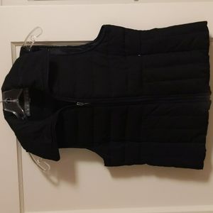 Quilted down puffy vest